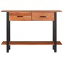 Mesa Consola con cajón Marrón y Negro 110 x 30 x 75 cm en Mesas auxiliares | Comprar online en Foru.es