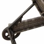 Tumbona con ruedas y cojín ratán sintético gris en Tumbonas | Comprar online en Foru.es