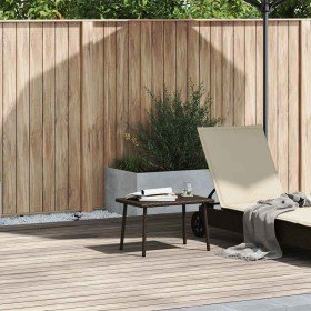 Mesa centro jardín rectangular marrón 60x40x37 cm en Mesas de jardín | Comprar online en Foru.es