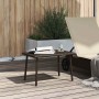 Mesa centro jardín rectangular marrón 60x40x37 cm en Mesas de jardín | Comprar online en Foru.es