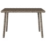 Mesa centro jardín rectangular gris 60x40x37 cm ratán sintético en Mesas de jardín | Comprar online en Foru.es