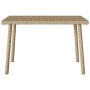 Mesa centro jardín rectangular beige 60x40x37cm ratán sintético en Mesas de jardín | Comprar online en Foru.es