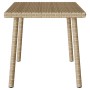 Mesa centro jardín rectangular beige 60x40x37cm ratán sintético en Mesas de jardín | Comprar online en Foru.es