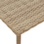 Mesa centro jardín rectangular beige 60x40x37cm ratán sintético en Mesas de jardín | Comprar online en Foru.es
