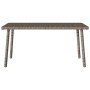 Mesa centro jardín rectangular gris 80x40x37cm ratán sintético en Mesas de jardín | Comprar online en Foru.es