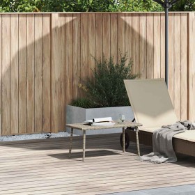 Mesa centro jardín rectangular gris claro 80x40x37cm en Mesas de jardín | Comprar online en Foru.es