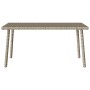 Mesa centro jardín rectangular gris claro 80x40x37cm en Mesas de jardín | Comprar online en Foru.es