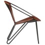 Silla de cuero auténtico marrón de vidaXL, Sillones - Ref: Foro24-246367, Precio: 222,88 €, Descuento: %