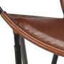 Silla de cuero auténtico marrón de vidaXL, Sillones - Ref: Foro24-246367, Precio: 222,88 €, Descuento: %