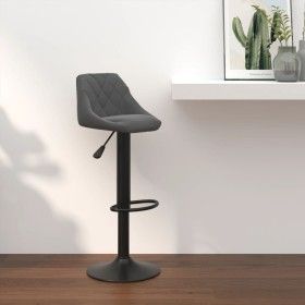 Taburete de cocina de terciopelo gris oscuro de vidaXL, Taburetes de cocina - Ref: Foro24-335339, Precio: 88,44 €, Descuento: %