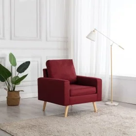 Red wine red fabric armchair by vidaXL, Armchairs - Ref: Foro24-288700, Price: 176,97 €, Discount: %
