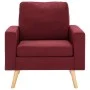 Sillón de tela rojo vino tinto de vidaXL, Sillones - Ref: Foro24-288700, Precio: 176,97 €, Descuento: %