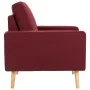Sillón de tela rojo vino tinto de vidaXL, Sillones - Ref: Foro24-288700, Precio: 176,97 €, Descuento: %