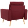 Sillón de tela rojo vino tinto de vidaXL, Sillones - Ref: Foro24-288700, Precio: 179,99 €, Descuento: %