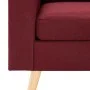 Sillón de tela rojo vino tinto de vidaXL, Sillones - Ref: Foro24-288700, Precio: 176,97 €, Descuento: %