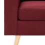 Sillón de tela rojo vino tinto de vidaXL, Sillones - Ref: Foro24-288700, Precio: 179,99 €, Descuento: %