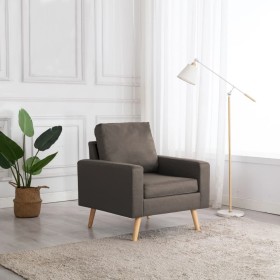 Sillón de tela gris taupe de vidaXL, Sillones - Ref: Foro24-288701, Precio: 216,03 €, Descuento: %