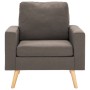 Sillón de tela gris taupe de vidaXL, Sillones - Ref: Foro24-288701, Precio: 216,03 €, Descuento: %