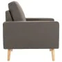 Sillón de tela gris taupe by vidaXL, Armchairs - Ref: Foro24-288701, Price: 211,96 €, Discount: %