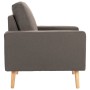 Sillón de tela gris taupe de vidaXL, Sillones - Ref: Foro24-288701, Precio: 216,03 €, Descuento: %