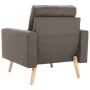Sillón de tela gris taupe by vidaXL, Armchairs - Ref: Foro24-288701, Price: 211,96 €, Discount: %