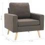 Sillón de tela gris taupe by vidaXL, Armchairs - Ref: Foro24-288701, Price: 211,96 €, Discount: %