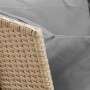 Sofá de jardín con cojines ratán sintético beige en Sofás de exterior | Comprar online en Foru.es