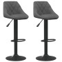 Taburetes de cocina 2 unidades terciopelo gris oscuro de vidaXL, Taburetes de cocina - Ref: Foro24-335350, Precio: 143,11 €, ...