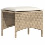Set de comedor jardín con cojines 4 pzas ratán sintético beige en Conjuntos de jardín | Comprar online en Foru.es