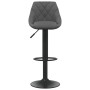Taburetes de cocina 2 unidades terciopelo gris oscuro de vidaXL, Taburetes de cocina - Ref: Foro24-335350, Precio: 143,11 €, ...