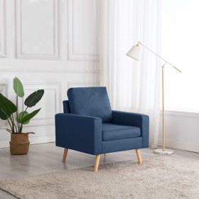 Sillón de tela azul de vidaXL, Sillones - Ref: Foro24-288697, Precio: 206,74 €, Descuento: %