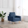 Sillón de tela azul de vidaXL, Sillones - Ref: Foro24-288697, Precio: 206,74 €, Descuento: %