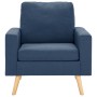 Sillón de tela azul de vidaXL, Sillones - Ref: Foro24-288697, Precio: 206,74 €, Descuento: %