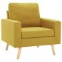 Sillón de tela amarillo de vidaXL, Sillones - Ref: Foro24-288699, Precio: 192,56 €, Descuento: %