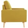 Sillón de tela amarillo de vidaXL, Sillones - Ref: Foro24-288699, Precio: 192,56 €, Descuento: %