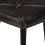 Black genuine leather wing chair with footrest by vidaXL, Armchairs - Ref: Foro24-339666, Price: 121,07 €, Discount: %