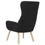 Sillón de relax de terciopelo negro de vidaXL, Sillones - Ref: Foro24-341357, Precio: 98,98 €, Descuento: %