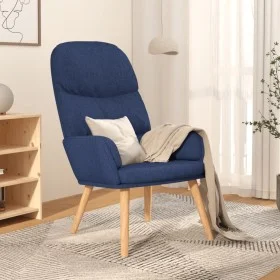 Sillón de relax de tela azul de vidaXL, Sillones - Ref: Foro24-340994, Precio: 103,90 €, Descuento: %