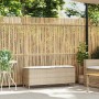 Banco de jardín con cojín beige110x30x40,5 cm ratán sintético en Bancos de jardín | Comprar online en Foru.es