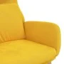 Sillón de relax de terciopelo amarillo mostaza de vidaXL, Sillones - Ref: Foro24-341358, Precio: 99,32 €, Descuento: %
