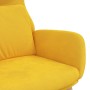 Sillón de relax de terciopelo amarillo mostaza de vidaXL, Sillones - Ref: Foro24-341358, Precio: 100,02 €, Descuento: %
