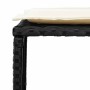 Set de muebles de jardín 5 pzas y cojines apilables negro en Sofás de exterior | Comprar online en Foru.es