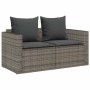 Set de muebles de jardín 5 pzas y cojines apilables gris en Sofás de exterior | Comprar online en Foru.es