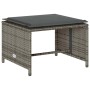 Set de muebles de jardín 5 pzas y cojines apilables gris en Sofás de exterior | Comprar online en Foru.es