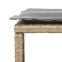 Set de muebles de jardín con cojines apilables 5 pzas beige en Sofás de exterior | Comprar online en Foru.es