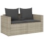 Set de muebles de jardín 5 pzas y cojines apilables gris claro en Sofás de exterior | Comprar online en Foru.es