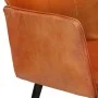 Brown genuine leather wing chair with footrest by vidaXL, Armchairs - Ref: Foro24-339663, Price: 112,63 €, Discount: %