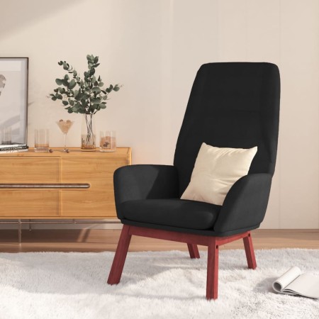 Sillón de relax de tela negro de vidaXL, Sillones - Ref: Foro24-341389, Precio: 141,29 €, Descuento: %