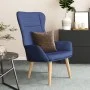 Sillón de relax de tela azul de vidaXL, Sillones - Ref: Foro24-341398, Precio: 102,21 €, Descuento: %