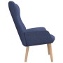 Sillón de relax de tela azul de vidaXL, Sillones - Ref: Foro24-341398, Precio: 109,14 €, Descuento: %